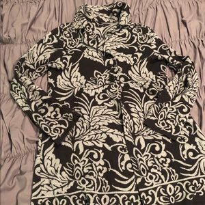 All Over Boho Print Buttoned Cardigan